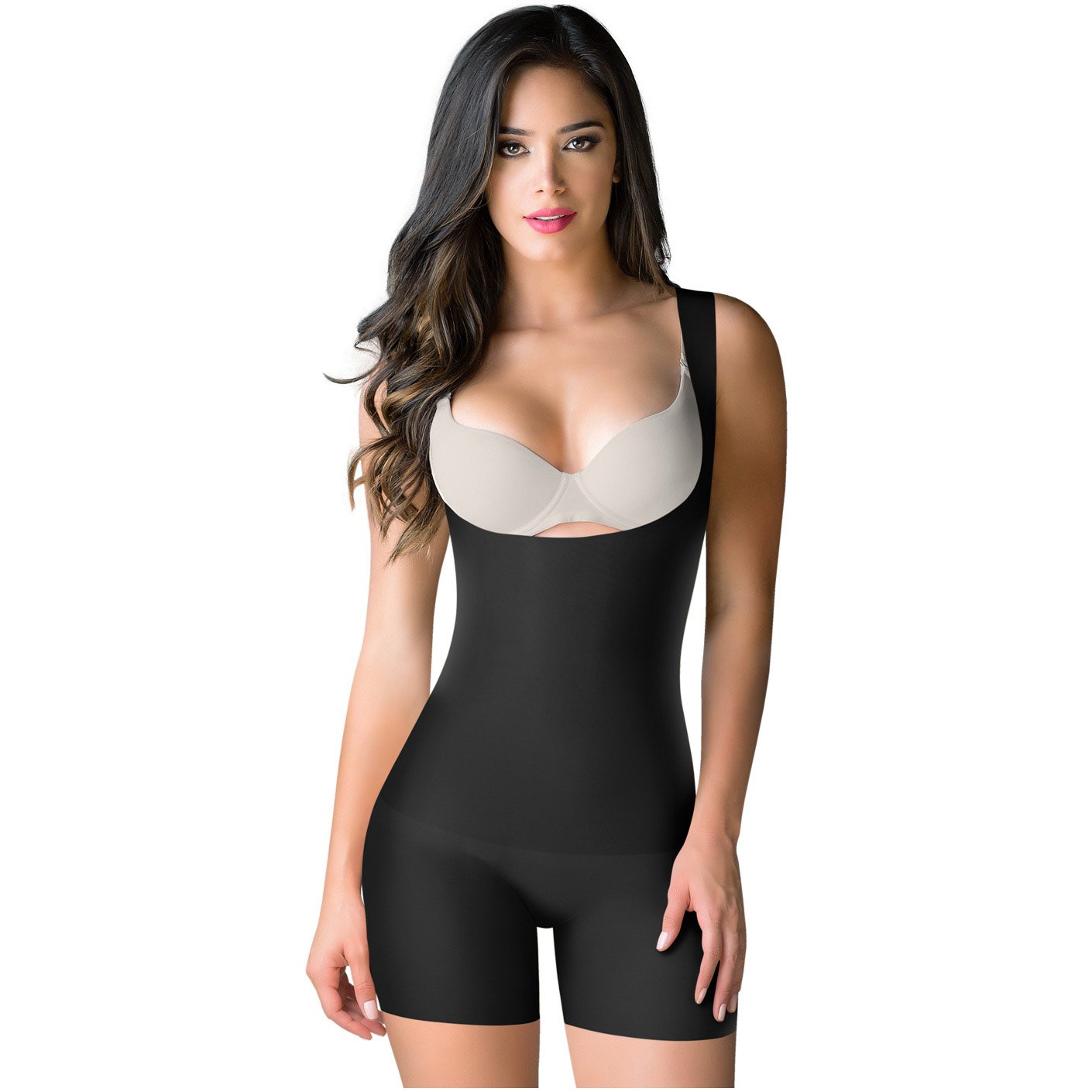 ROMANZA 2033 | Women Tummy Control Shapewear | Open Bust & Mid Thigh - Pal Negocio