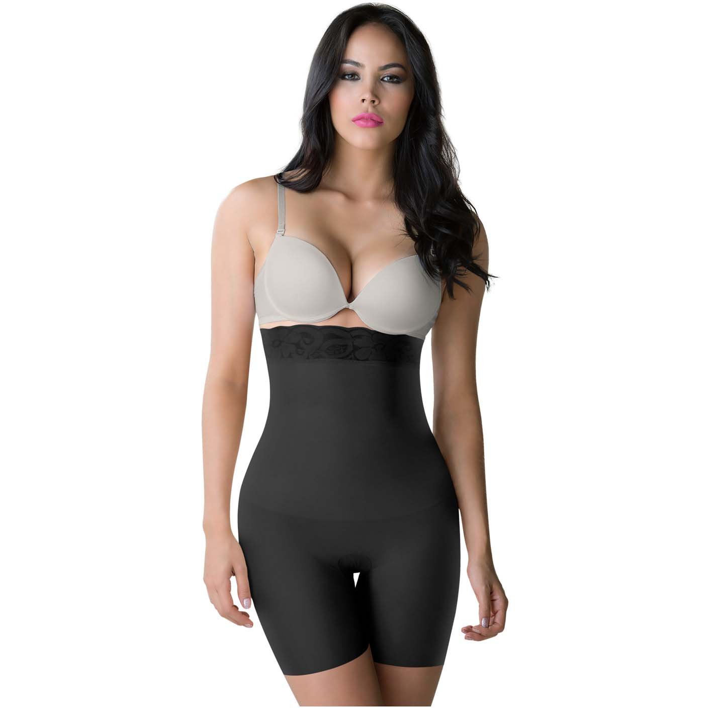 ROMANZA 2050 | High Waisted Colombian Shapewear Shorts for Women | Butt Lifter Body Shaper - Pal Negocio