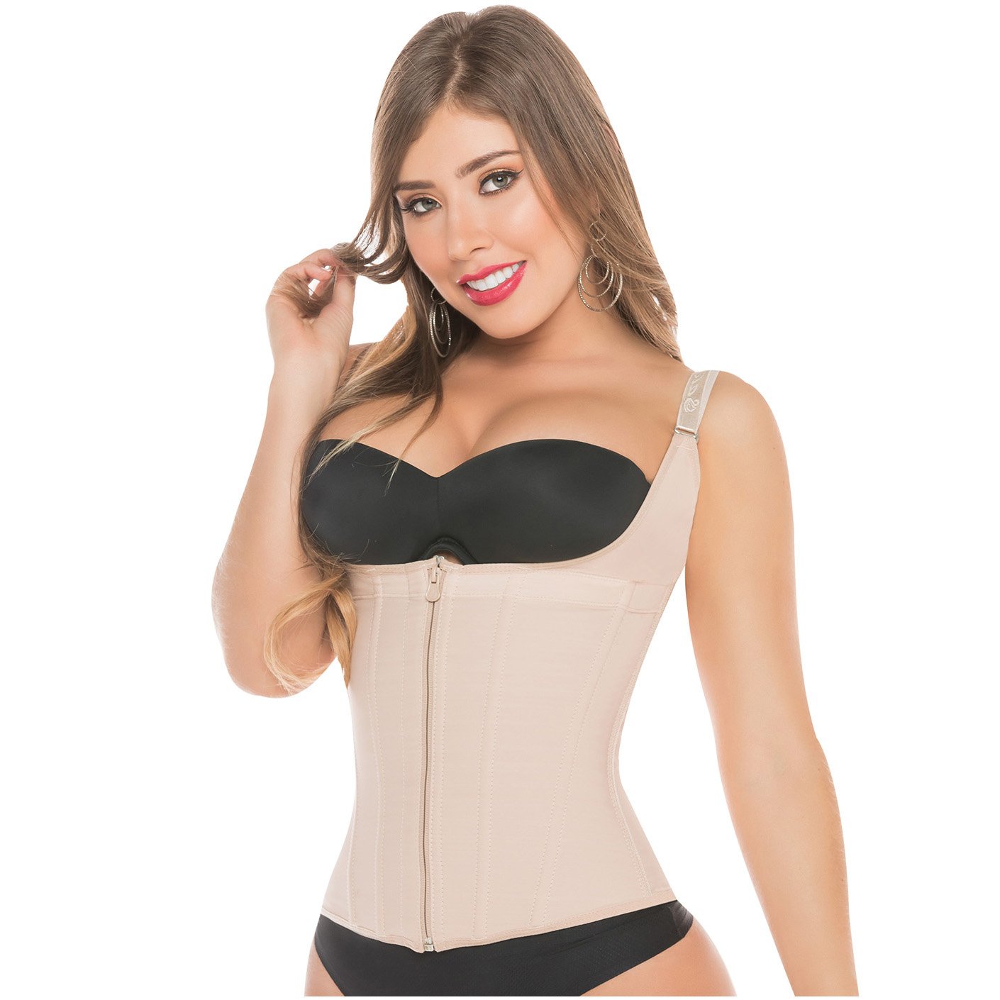 Fajas Salome 0313 | Waist Trainer Vest Tummy Control Compression Garment for Women | Colombian Body Shaper for Daily Use - Pal Negocio