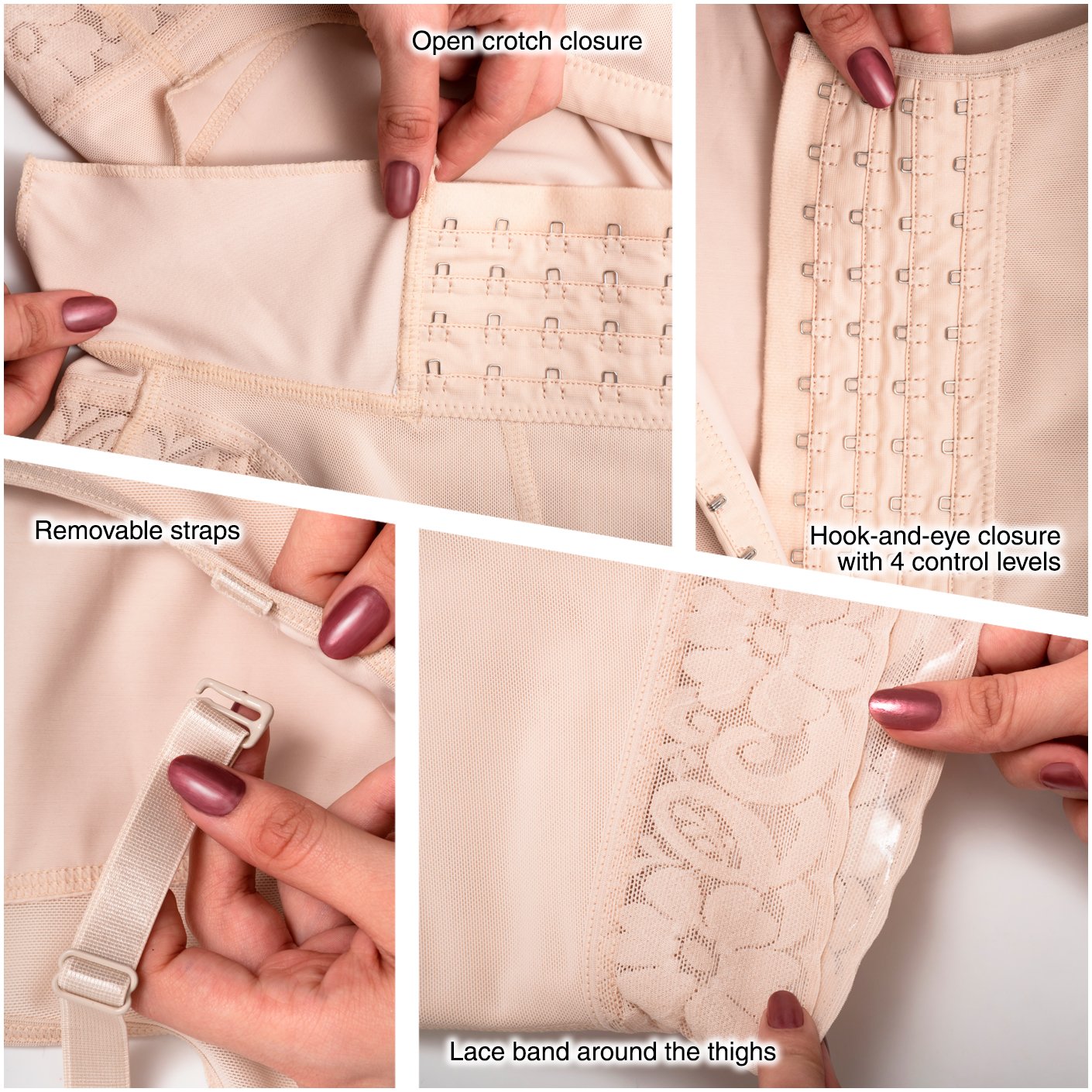 Fajas SONRYSE 066 | Colombian Postpartum Bodysuit Shapewear | Butt Lifting Effect & Tummy Control - Pal Negocio