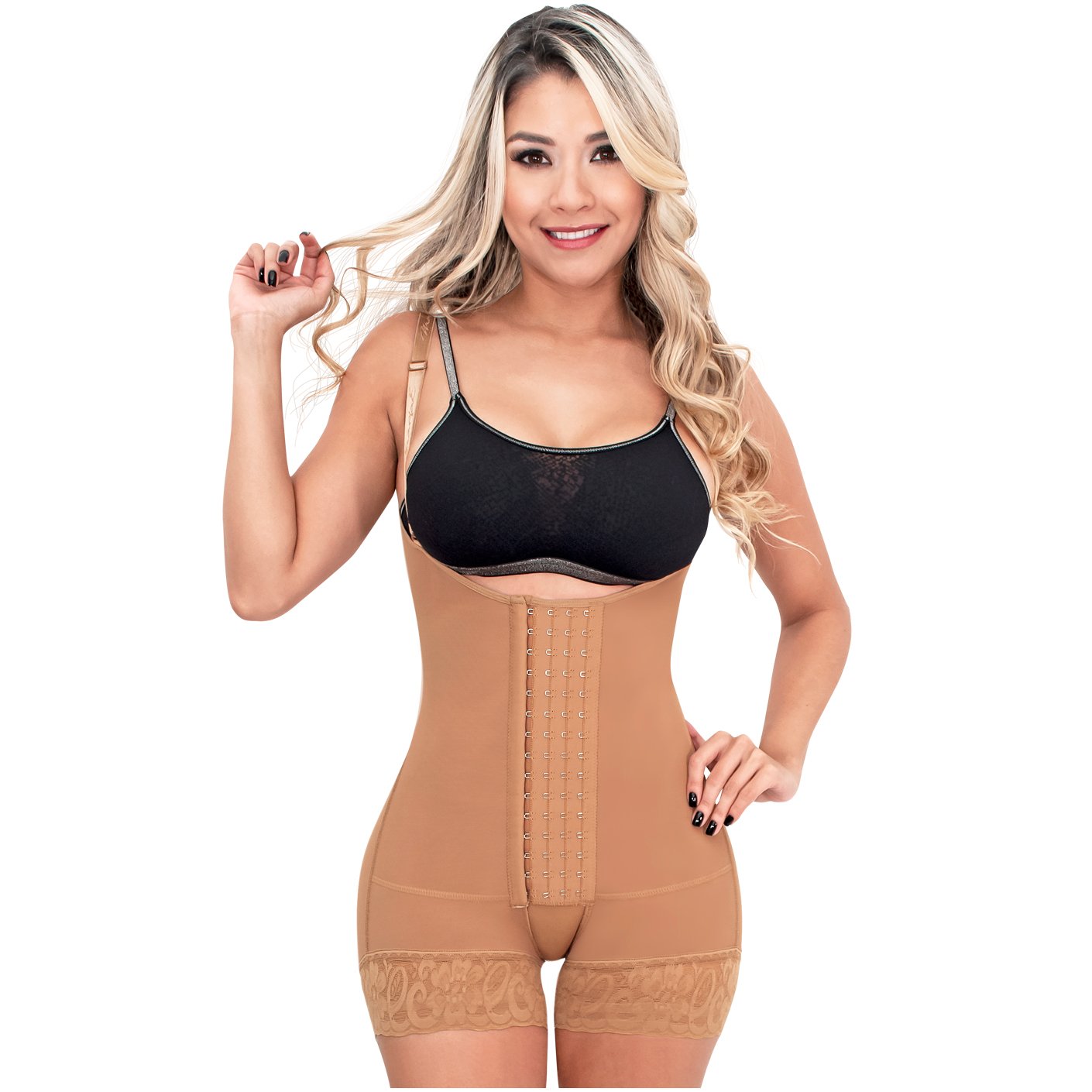 Fajas SONRYSE 066 | Colombian Postpartum Bodysuit Shapewear | Butt Lifting Effect & Tummy Control - Pal Negocio