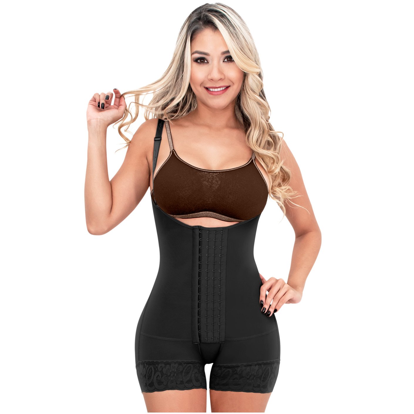 Fajas SONRYSE 066 | Colombian Postpartum Bodysuit Shapewear | Butt Lifting Effect & Tummy Control - Pal Negocio