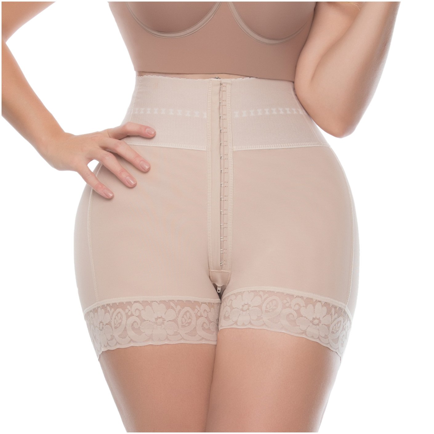 BUTT LIFTER TUMMY CONTROL HIGH WAISTED MID THIGH SHAPER SHORTS