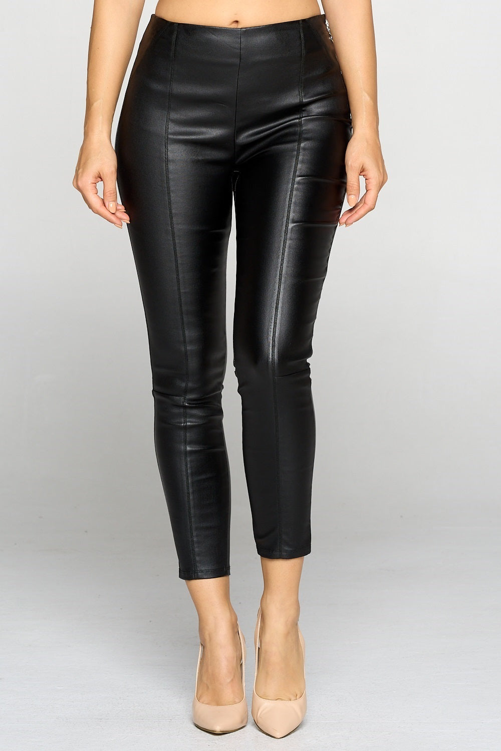 HIGH WAISTED FRONT SEAM PANTS