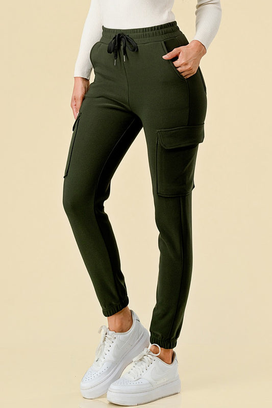 WOMENS FLEECED JOGGER CARGO