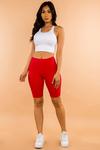 Red Biker Shorts