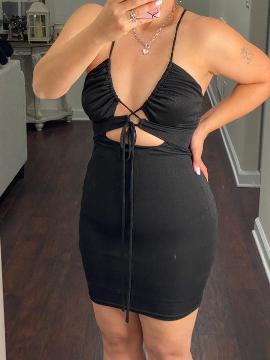 Strap Mini Dress